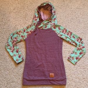 Double hooded sweatshirt